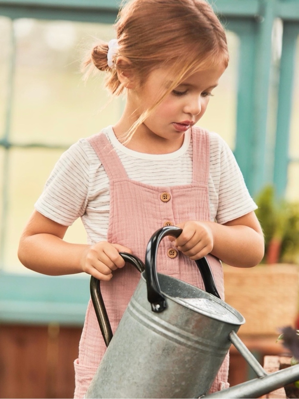 Carter's Little Planet Textured Pink Overalls